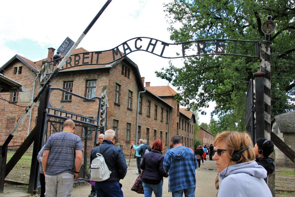 Ingang van Auschwitz